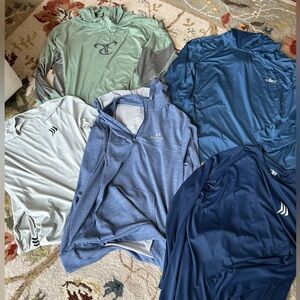 Assorted Long Sleeve Performance Shirts Fishing Realtree Bundle of 5 Size XL